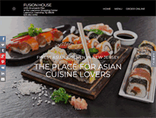 Tablet Screenshot of fusionhousemenu.com